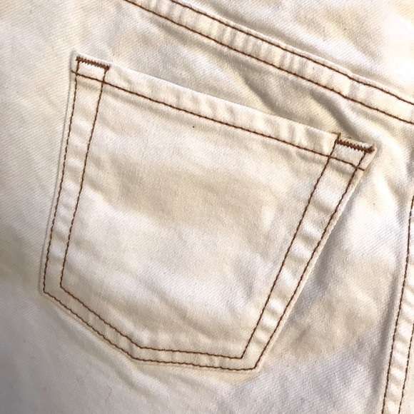Wild Fable White Denim Shorts NEW Womens Size 00 High Waist 24 High Rise - Picture 8 of 13